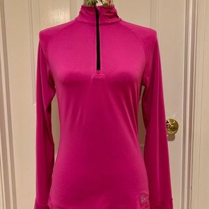 Epiklo Hot Pink half zip LS warmup shirt size S